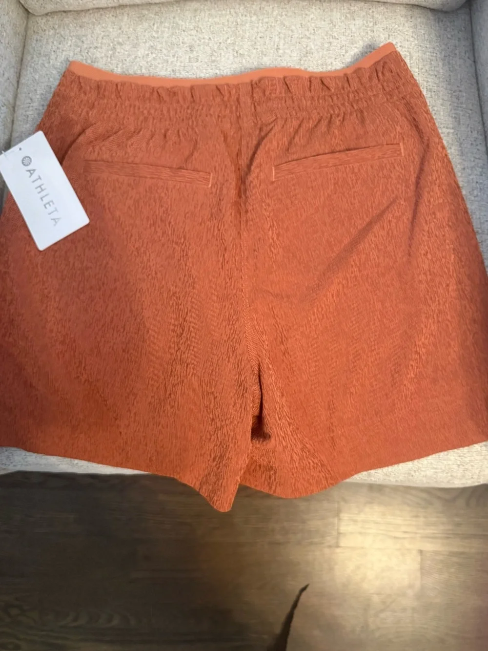 Athleta NWT Rust Textured shorts